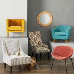 * Chatham Damask Print Accent Chair Discount