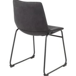 * Drake Modern Industrial Dining Chair, Dark Grey Promotion