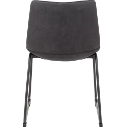 * Drake Modern Industrial Dining Chair, Dark Grey Promotion