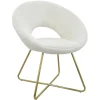 * Felicity Faux Fur Accent Chair Cream Gift Selection