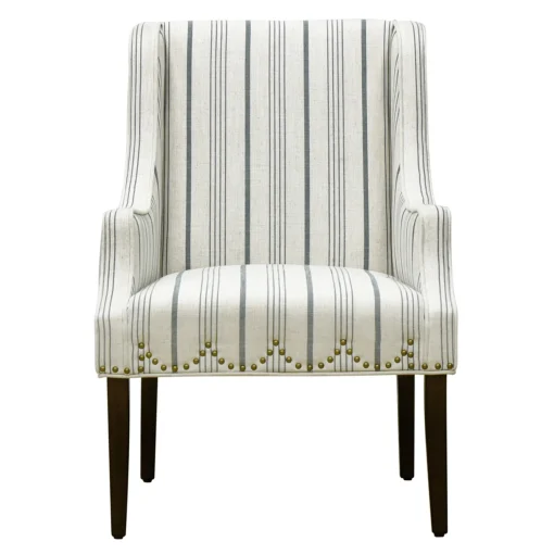 * Grace Mitchell Olivia Striped Scalloped Arm Chair Discount