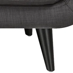 * Hadley Tufted Back Accent Chair, Charcoal Grey Flash Sale