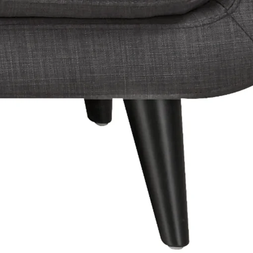 * Hadley Tufted Back Accent Chair, Charcoal Grey Flash Sale