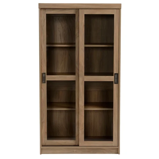 * Honeybloom Fullerton 4-Shelf Sliding Door Cabinet Gift Selection