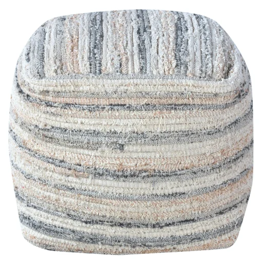 * Honeybloom Grey & Cream Pouf Opening Sales