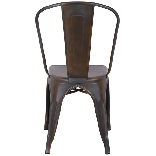 * Honeybloom Idris Bronze Metal Dining Chair Discount