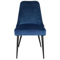 * Indigo Blue Velvet Dining Chair Premium