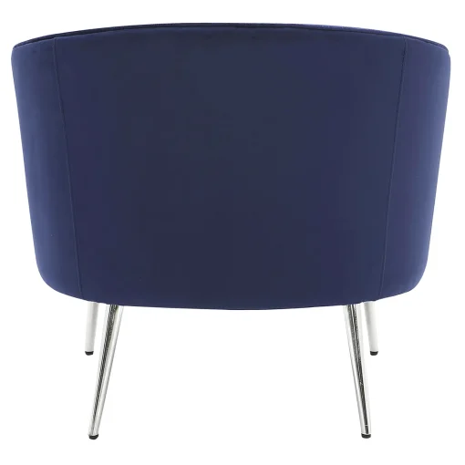 * Laila Ali Avani Blue Velvet Accent Chair Opening Sales