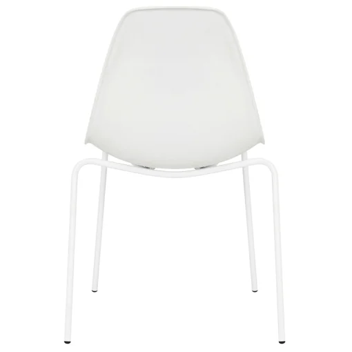 * Lily White Dining Chair With Metal Legs Exquisite Gifts