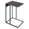 * Metal C-Table With Usb Port, Brown Promotion