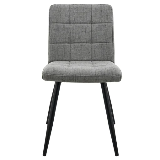 * Mia Grey Quilted Dining Chair Discount