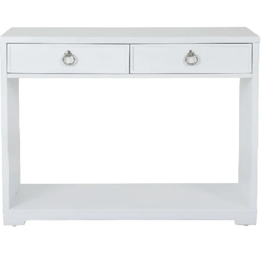 * Providence Clara White Console Table Flash Sale