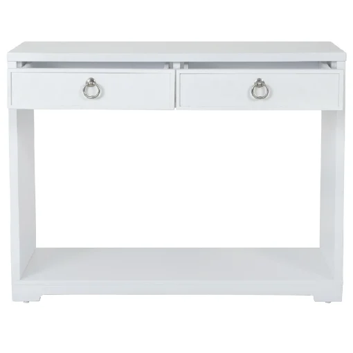 * Providence Clara White Console Table Flash Sale