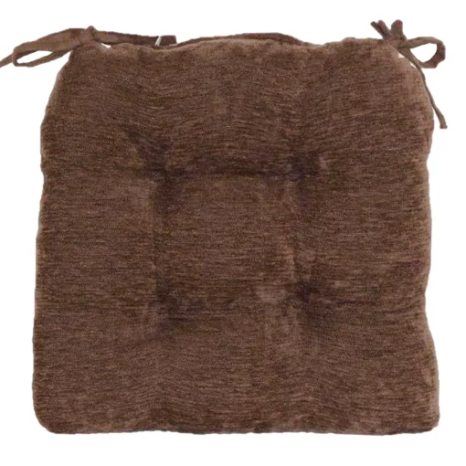 * Reese Chenille Chocolate Chair Pad Discount Online