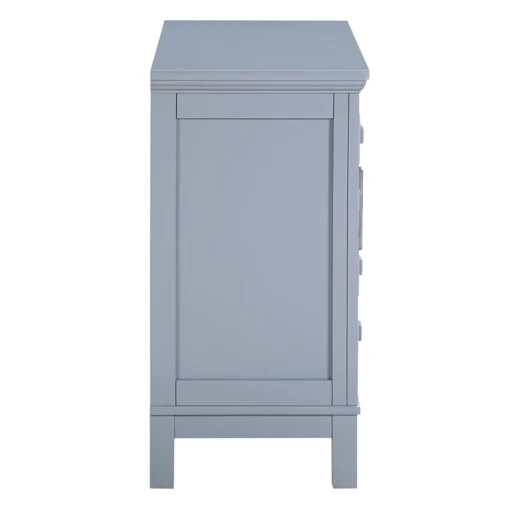 * Sadie 2-Drawer Geometric Cabinet, Grey Bargain Sale