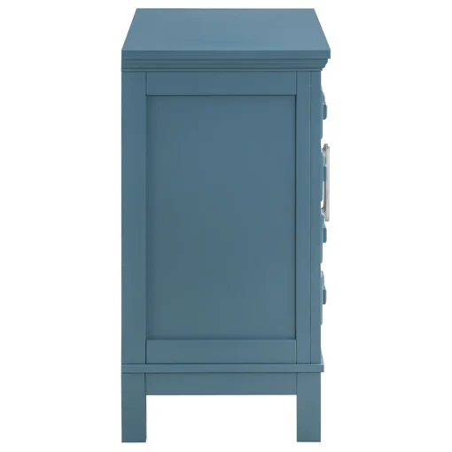 * Sadie 2-Drawer Geometric Cabinet, Turquoise Clearance