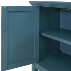 * Sadie 2-Drawer Geometric Cabinet, Turquoise Clearance