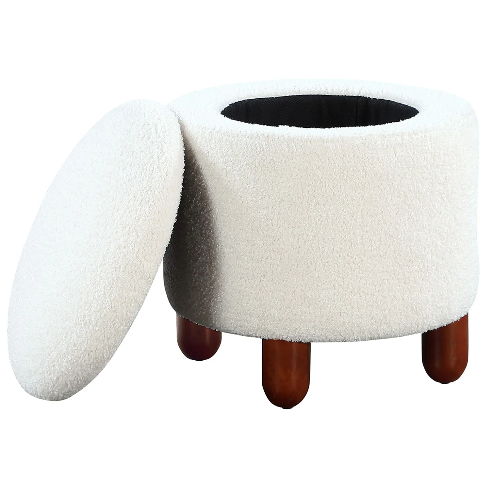 * Shay White Storage Ottoman Discount Online