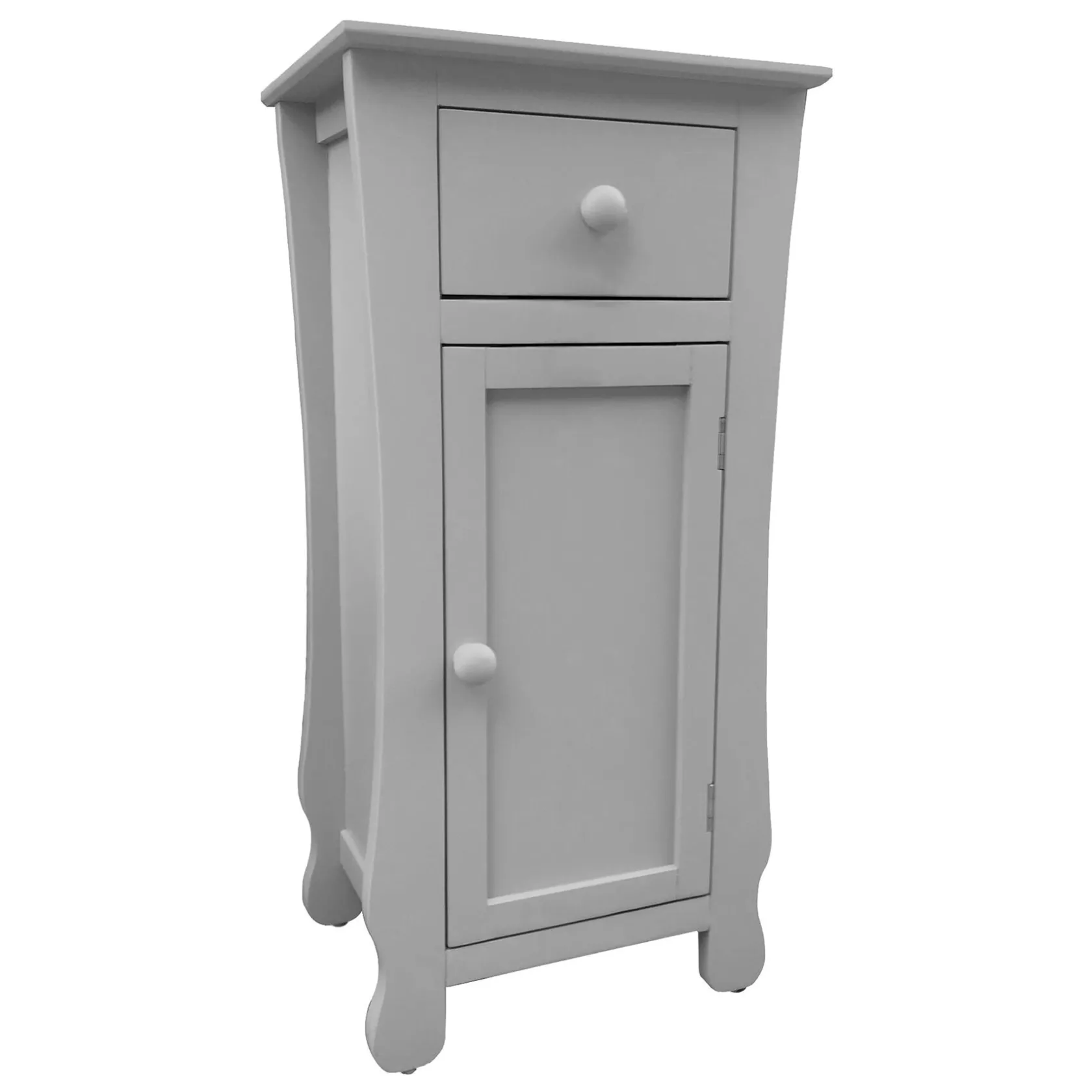 * Theodore Grey 1-Drawer Cabinet End Table, 29 Premium