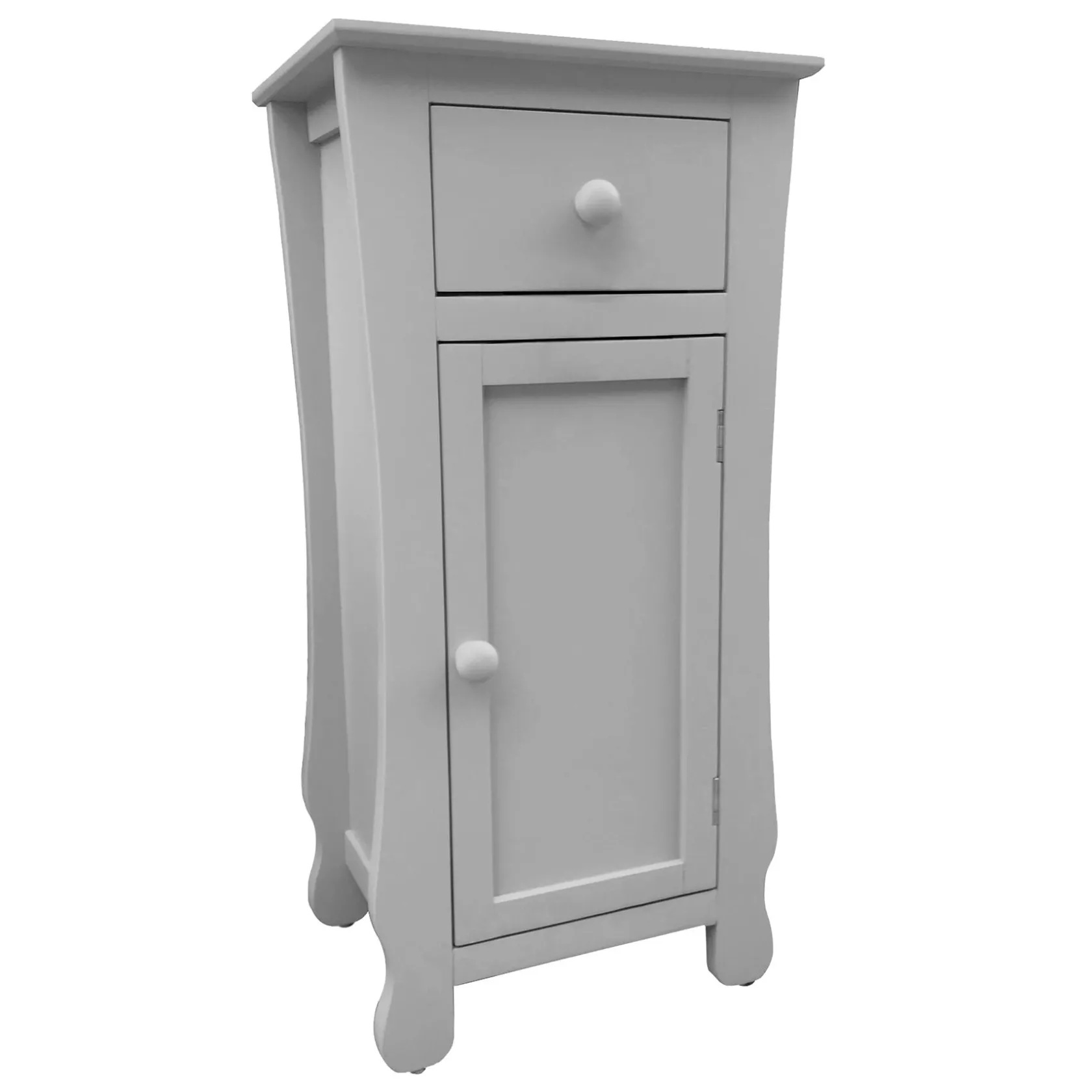* Theodore Grey 1-Drawer Cabinet End Table, 29 Premium