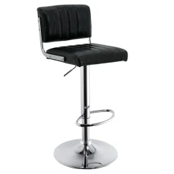 * Warren Adjustable Barstool, Black Discount
