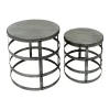* Wood Top Plant Stand With Metal Base, Large Outlet